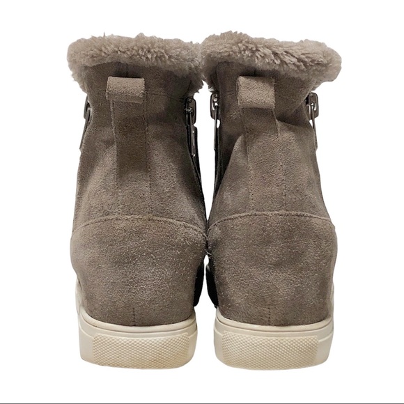 Steve Madden Cacia Leather Hidden Wedge Boots - Picture 5 of 16